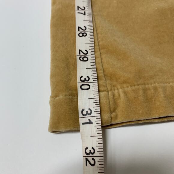 EXPRESS Stretch Tan Velvet Flare Pants Size 3/4 - Picture 8 of 8